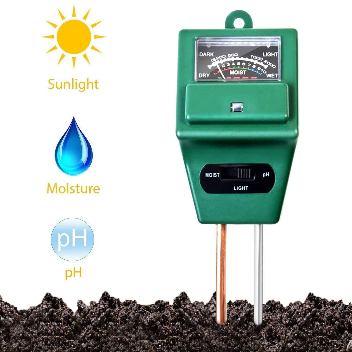3 Way Soil Meter (pH Testing Meter) - GurStore