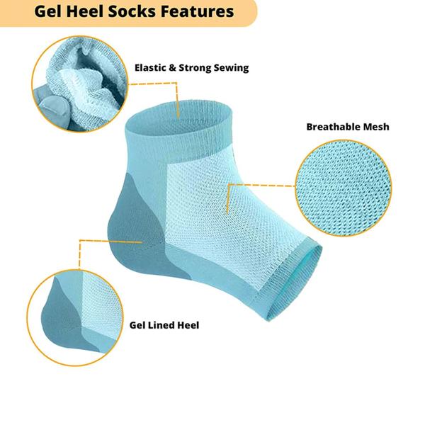 “gel socks for cracked heels”