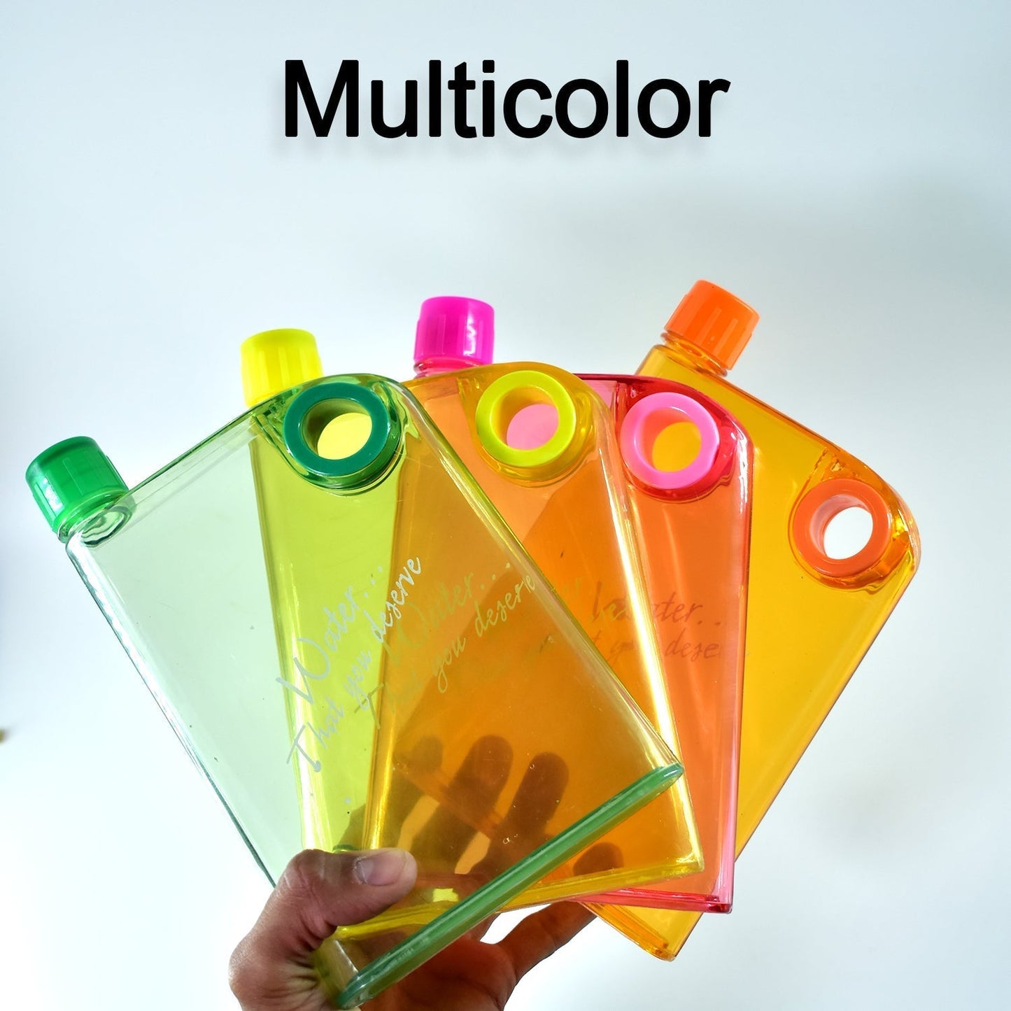 Notebook Style Slim Water Bottle (380 ml, Multicolor) - GurStore