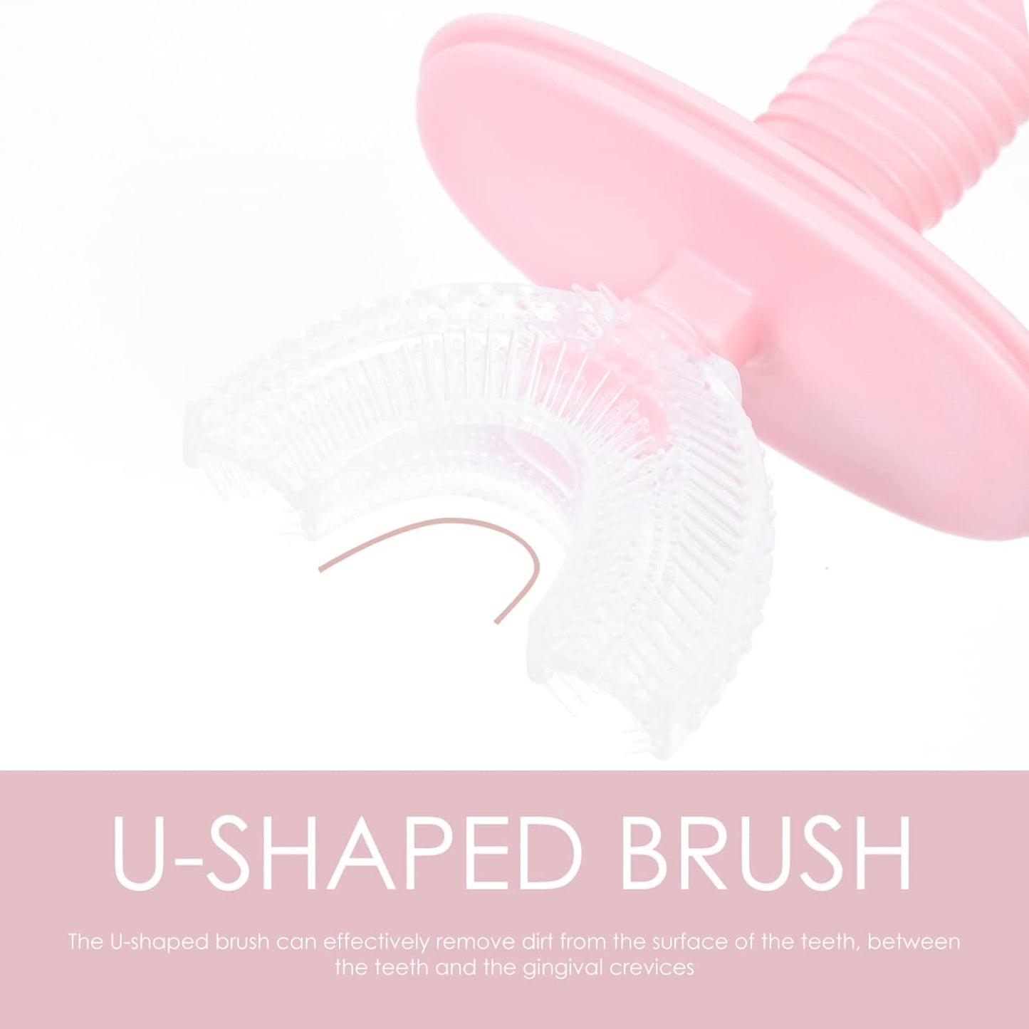 Kids U-Shaped Silicone Toothbrush – 360° Cleaning for Ages 2-6 (1 Pc)