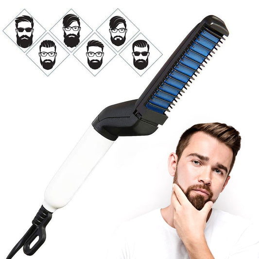 Men's Beard and Hair Curling Straightener (Modelling Comb), Hair accessories - GurStore