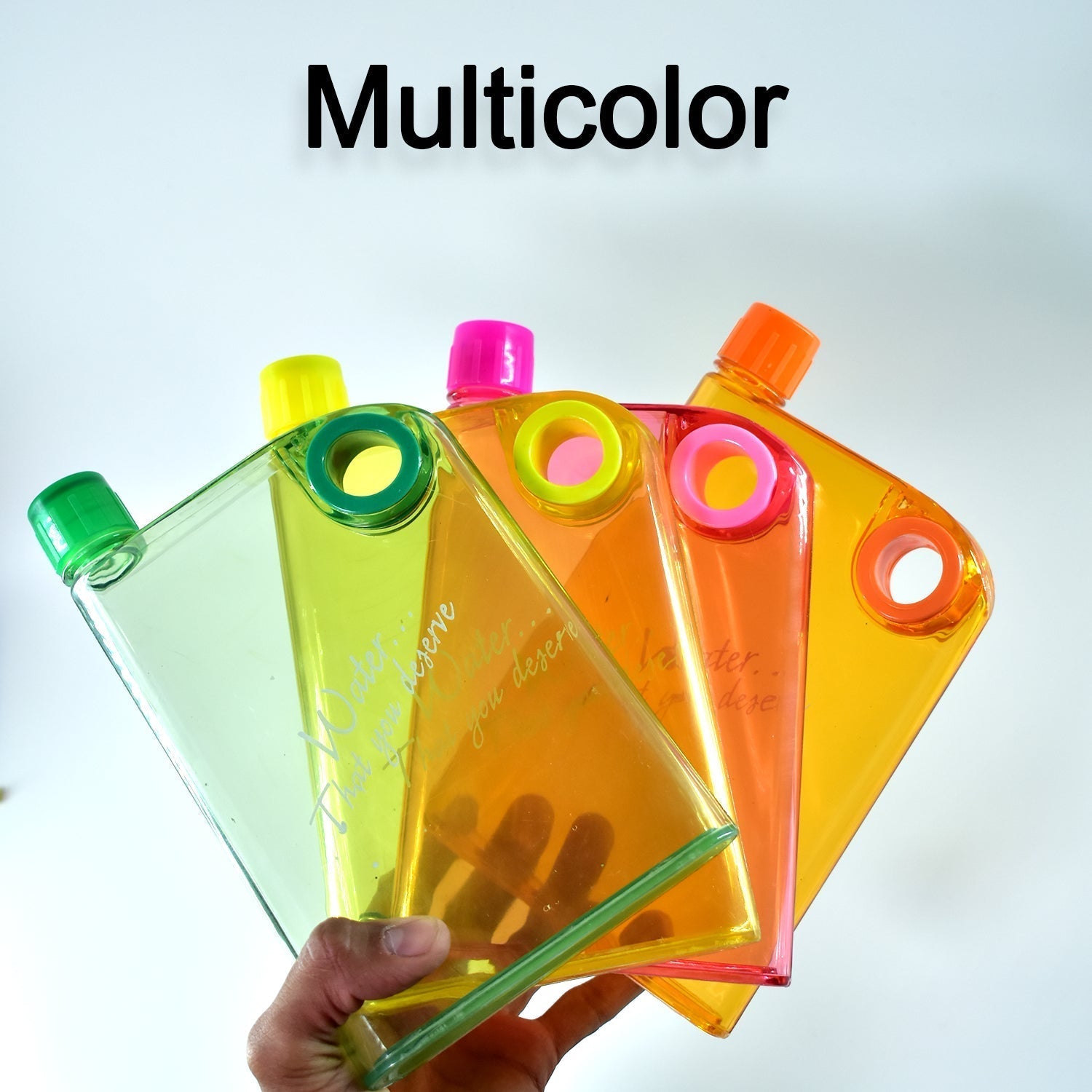 Notebook Style Slim Water Bottle (380 ml, Multicolor) - GurStore