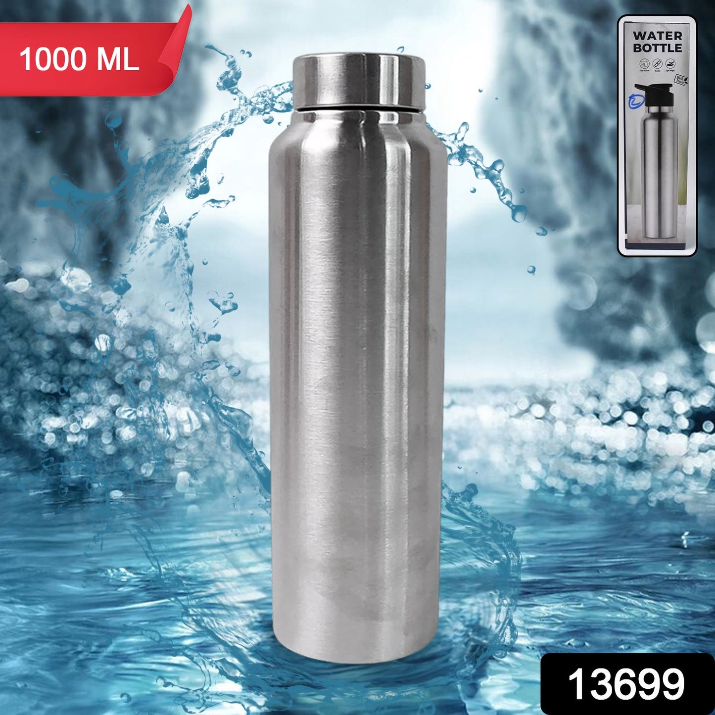 Stainless Steel Vacuum-Insulated Drink Water Bottle (1000 ML)