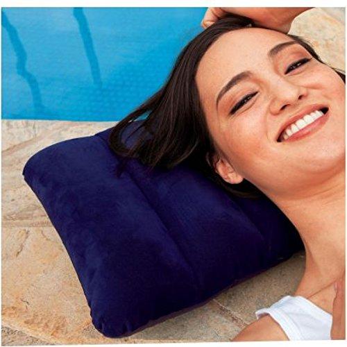 Velvet Air Inflatable Travel Pillow (Blue) - GurStore